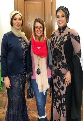 لباس نسرین مقانلو و افسانه بایگان در سریال دل